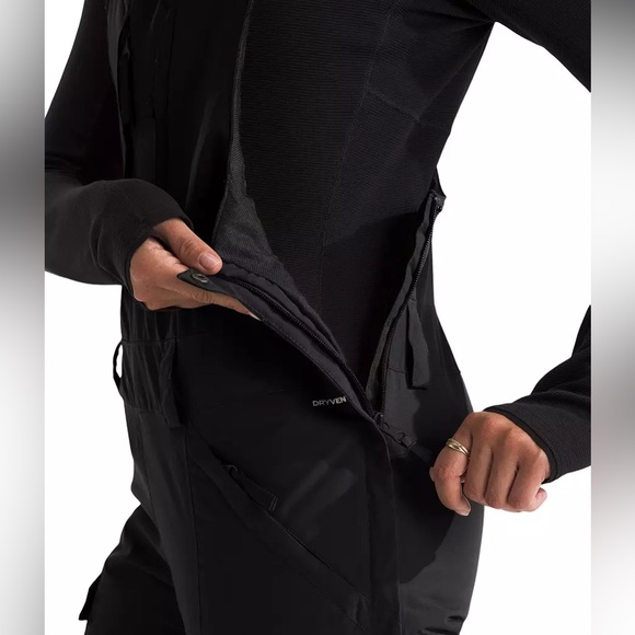 New The North Face Women's Freedom Snow Bib Pants Ski Snowboarding TNF Black L - Picture 3 of 16